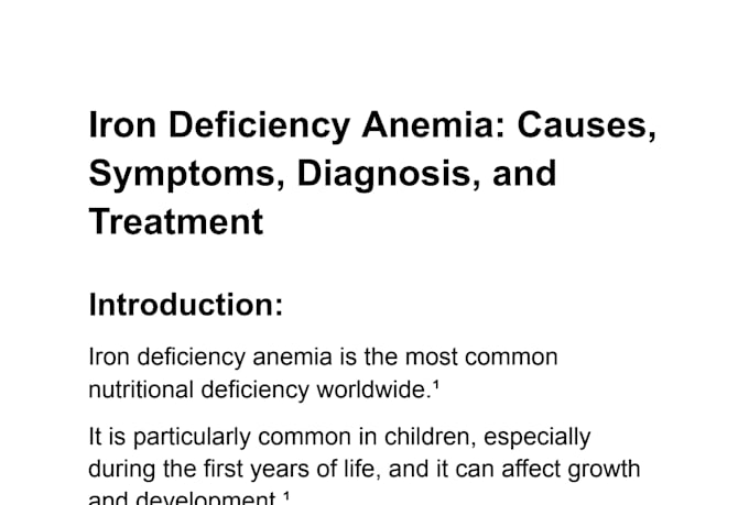 write medical and health articles
